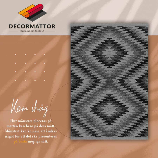 Vinyl floor mat Dark parallelograms
