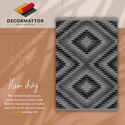 Vinyl floor mat Dark parallelograms