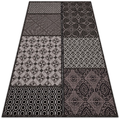 Fashinable interior vinyl carpet Combination of different patterns