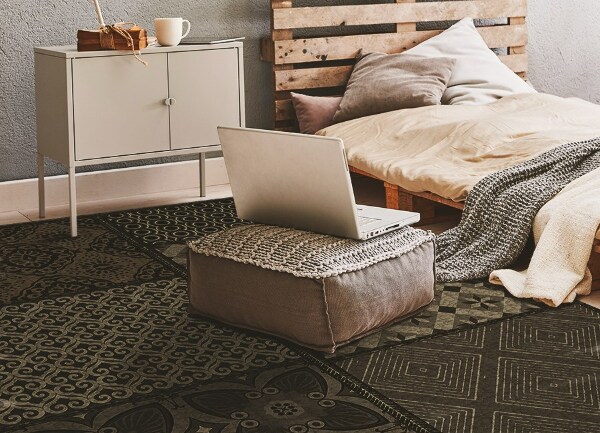 Indoor vinyl PVC carpet A combination of many patterns