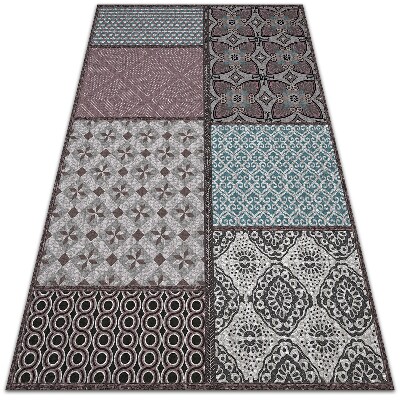 Vinyl floor rug Pattern combination