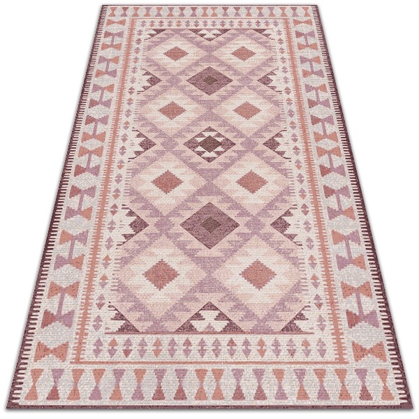 Vinyl rug Pale pink rhombuses