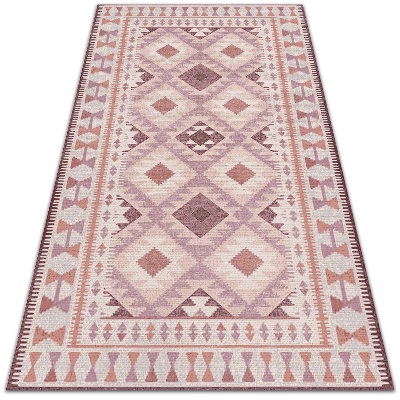 Vinyl rug Pale pink rhombuses