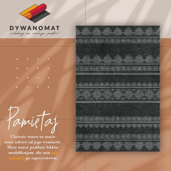 Universal vinyl rug Oriental pattern