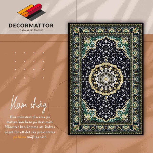 Interior PVC rug Golden mandala