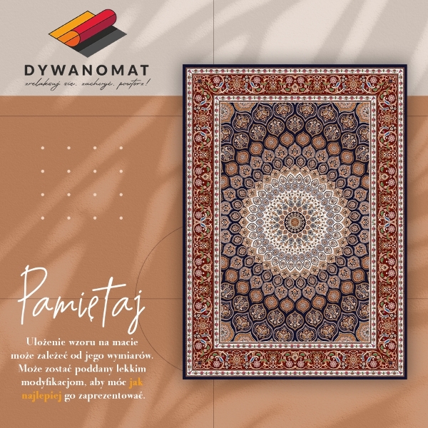 Vinyl rug A mesmerizing mandala