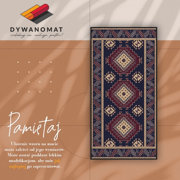 Fashionable vinyl rug Geometric abstraction