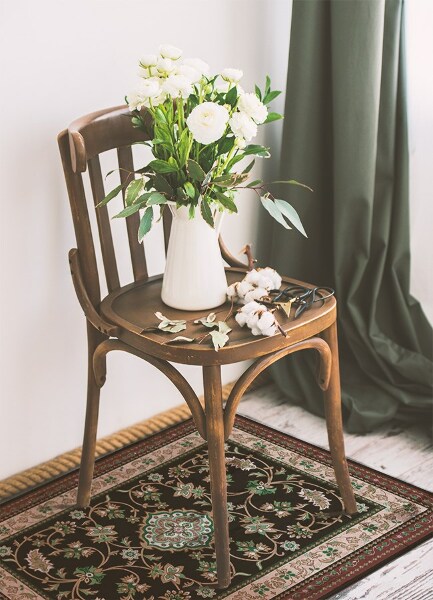Indoor vinyl PVC carpet Floral patterns