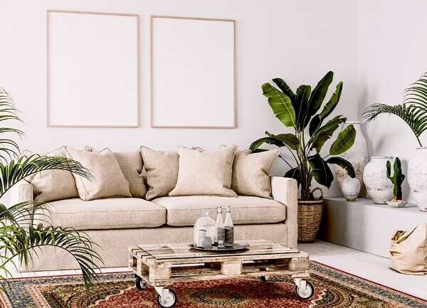 Vinyl floor rug Hindu mandalas