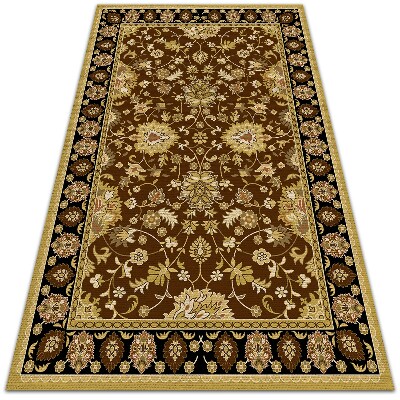 Vinyl floor rug Oriental Turkish pattern
