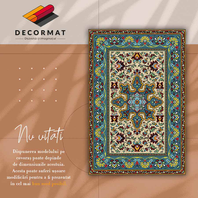 Interior vinyl floor mat Colorful geometric patterns