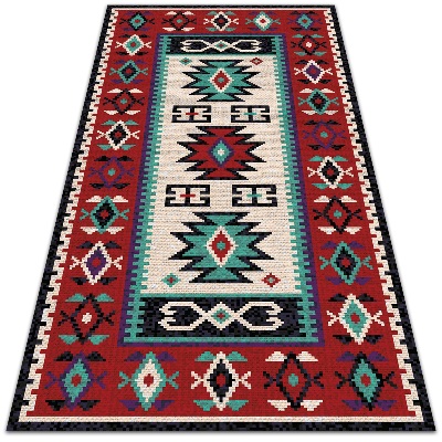 Vinyl rug Ethnic simple patterns