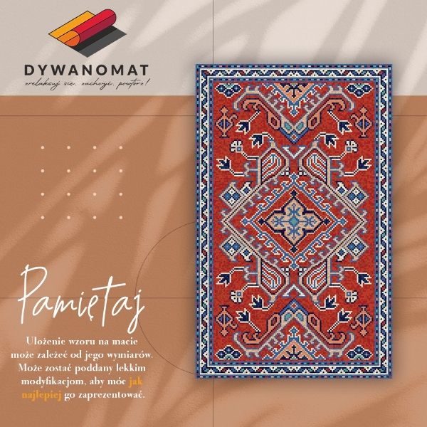 Fashionable vinyl rug Indian arrows
