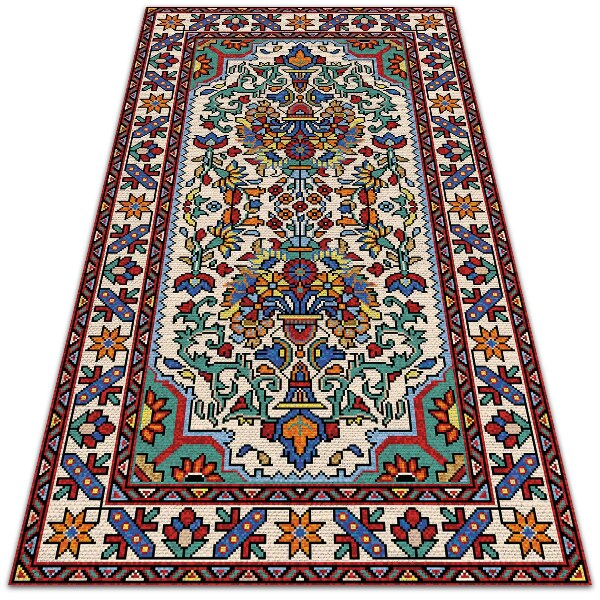 Vinyl floor mat Multicolored patterns