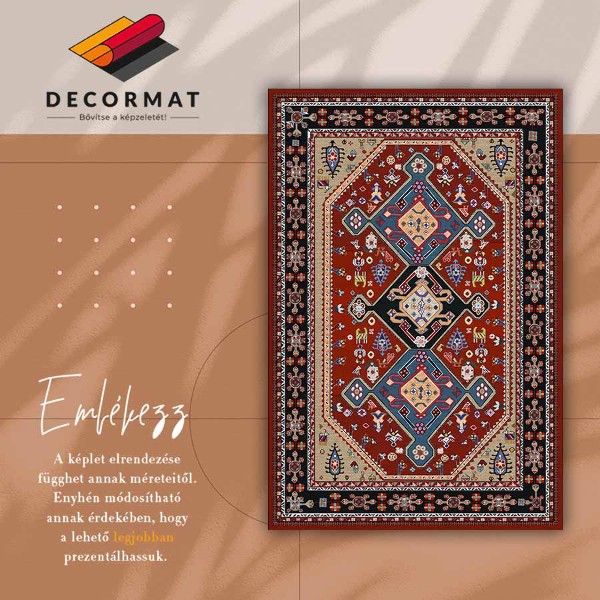 Interior vinyl floor mat Persian texture