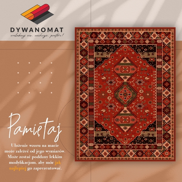Vinyl floor rug Antique style