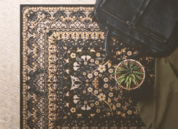 Interior vinyl floor mat Antique texture