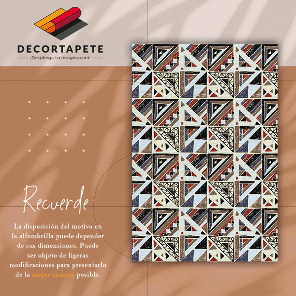 Vinyl rug Geometric mosaic