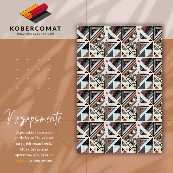 Vinyl rug Geometric mosaic
