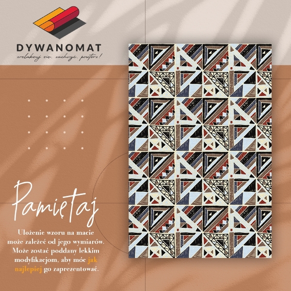 Vinyl rug Geometric mosaic