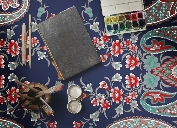 Indoor vinyl PVC carpet Persian style