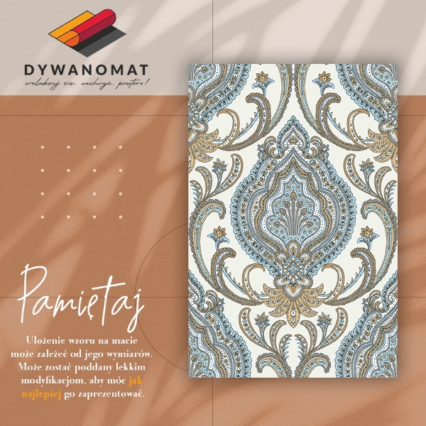Vinyl rug Paisley texture