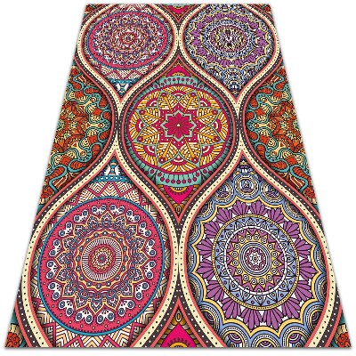 Interior vinyl floor mat Colorful mandala