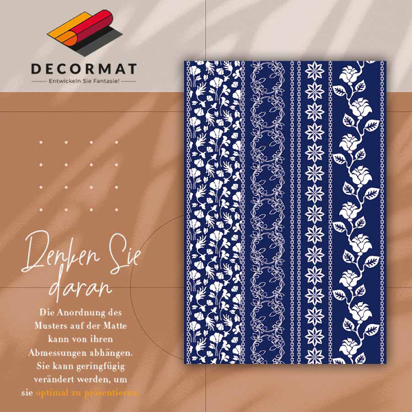 Universal vinyl carpet String flowers