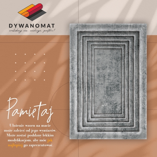 Vinyl floor rug Concrete frames