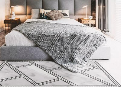 Universal vinyl rug Decorative marble tiles