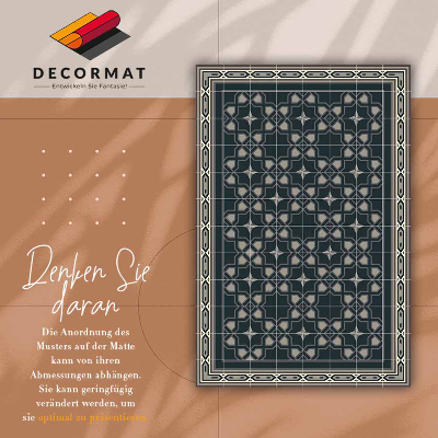 Vinyl floor mat Geometric stars