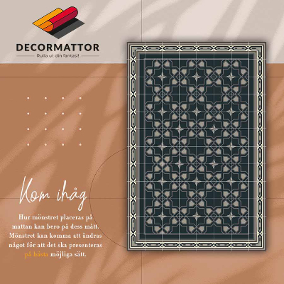 Vinyl floor mat Geometric stars