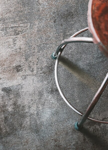 Fashionable vinyl rug Rusty sheet metal