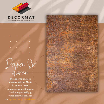 Fashionable vinyl rug Rusty sheet metal