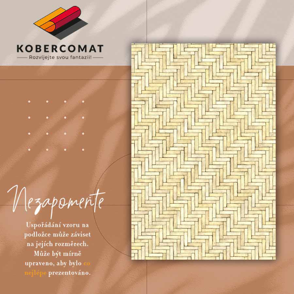 Indoor vinyl PVC carpet Herringbone parquet