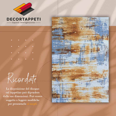 Fashionable vinyl rug Rusty sheet metal