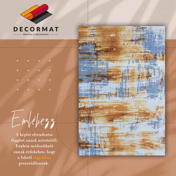 Fashionable vinyl rug Rusty sheet metal