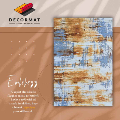 Fashionable vinyl rug Rusty sheet metal