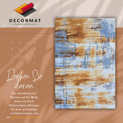 Fashionable vinyl rug Rusty sheet metal