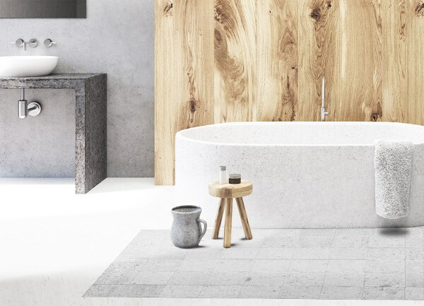 Indoor vinyl PVC carpet Concrete cube