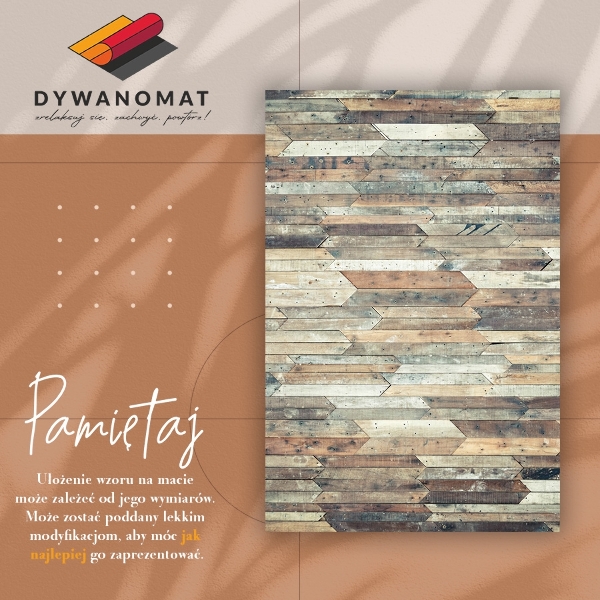 Interior PVC rug Horizontal boards