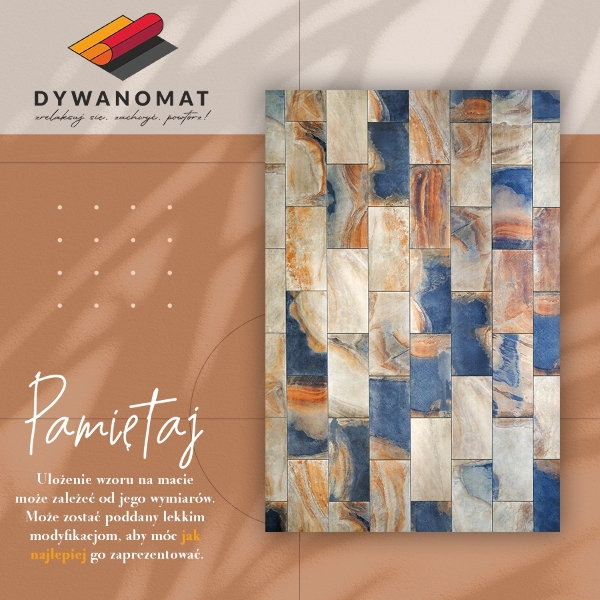 Universal vinyl rug Marble cube