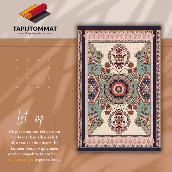 Universal vinyl carpet Geometric flowers