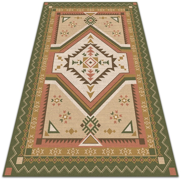 Vinyl floor rug Spanish geometry