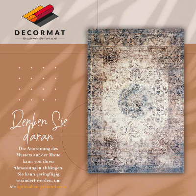 Universal vinyl rug Persian geometry