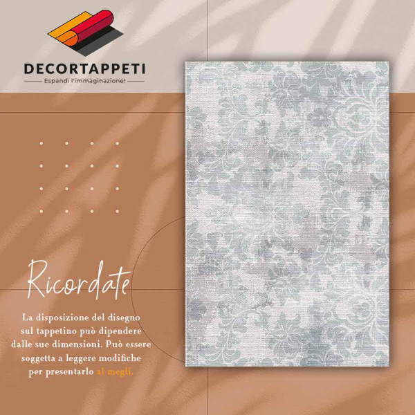 Vinyl floor mat Persian flowers