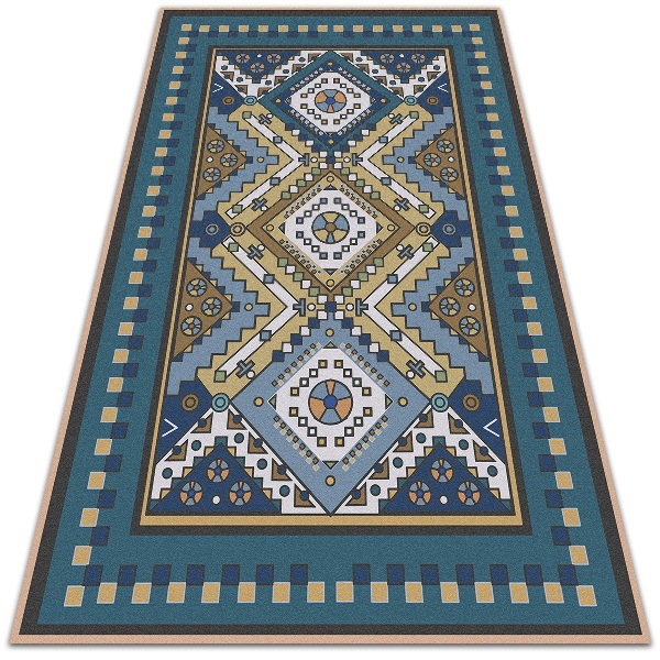 Indoor vinyl PVC carpet Moroccan patterns