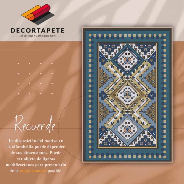 Indoor vinyl PVC carpet Moroccan patterns