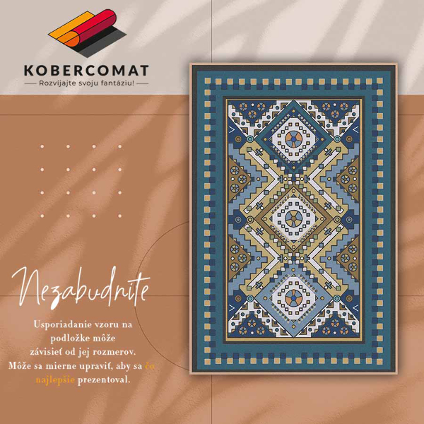 Indoor vinyl PVC carpet Moroccan patterns