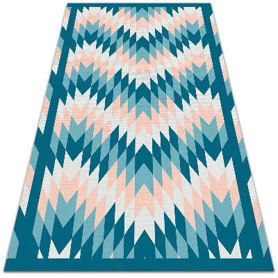 Vinyl floor rug Geometric herringbone